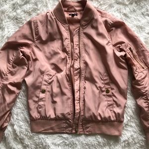 rosy pink bomber jacket